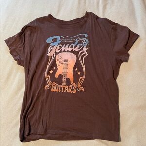 Fender Brown Graphic T Shirt